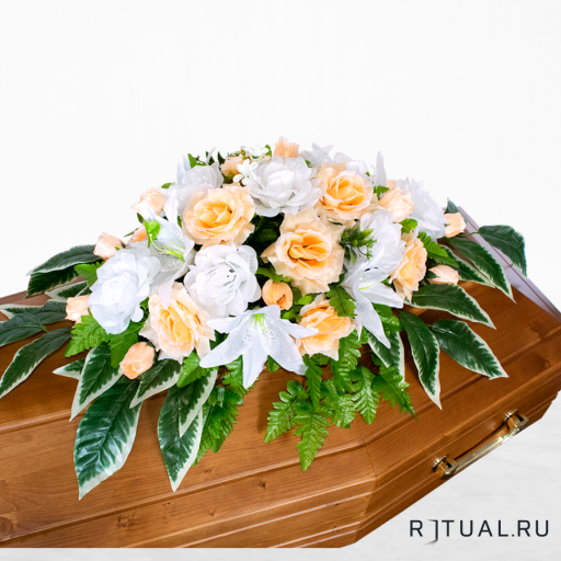 Венок композиция на гроб кремационная "АВТОРСКАЯ"