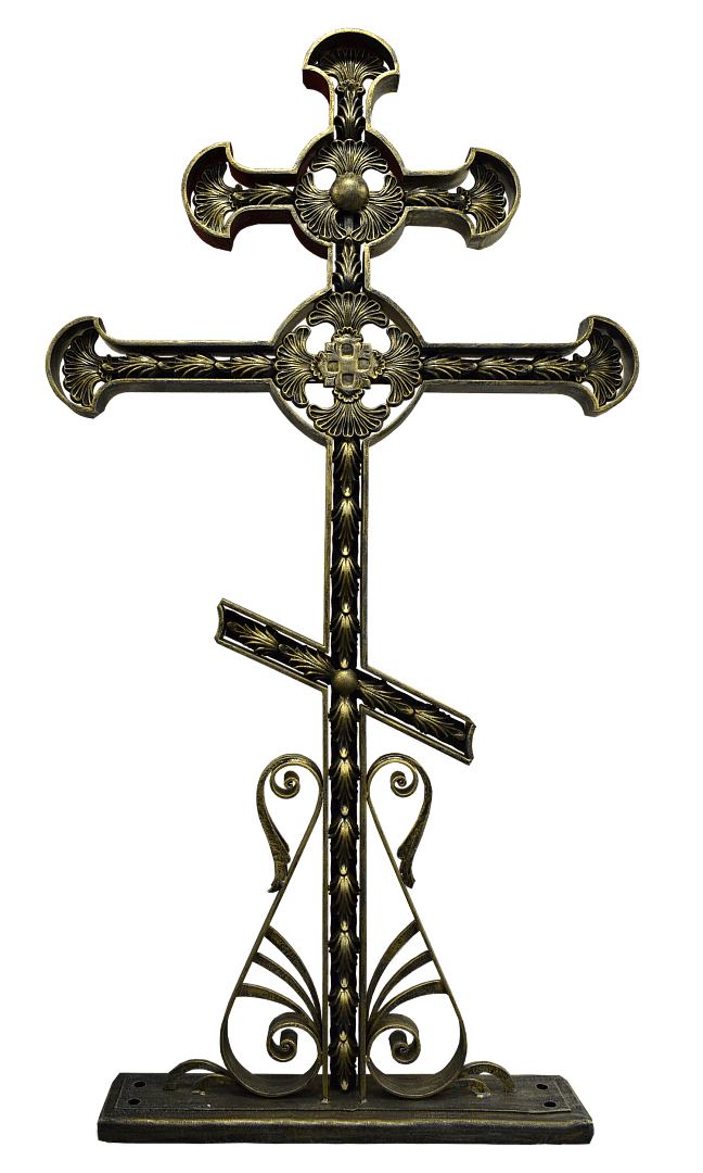 Металлические кресты на могилу