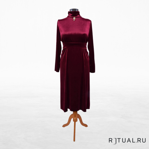 Женский комплект ритуальной одежды "ВЕЛЮР"